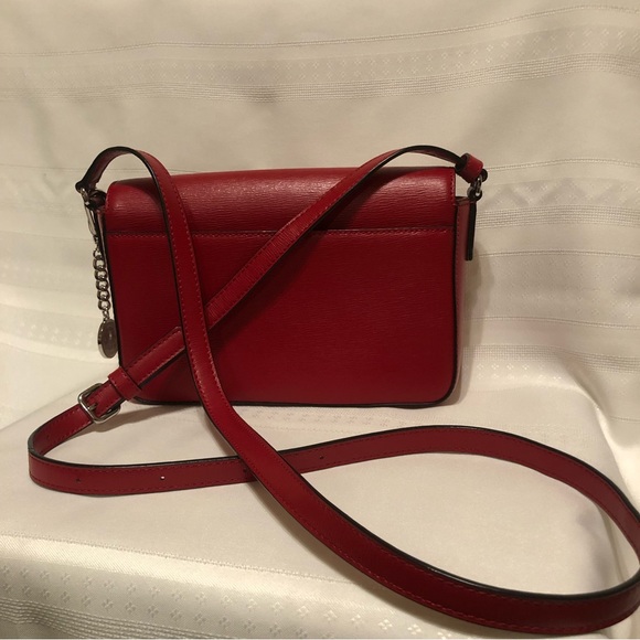DKNY Red Crossbody Flap Bag - Picture 8 of 10